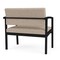 Lesro Lenox Steel Chair, Stone (Beige) Seat, Stone Back, 33 W 24.5 L 32 H, Linette Vinyl Seat LS1401 - alternate 2